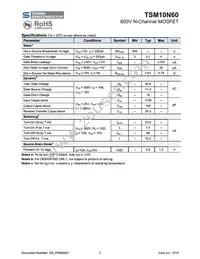 TSM10N60CZ C0G Datasheet Page 2