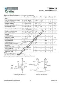 TSM4425CS RLG Datasheet Page 2