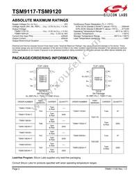 TSM9120EXK+T Datasheet Page 2