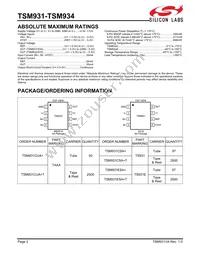 TSM931CUA+T Datasheet Page 2