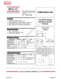 TSMBJ0305C-064 Datasheet Cover