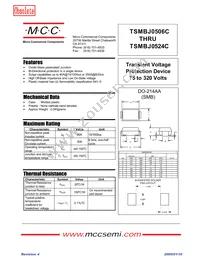 TSMBJ0524C Datasheet Cover