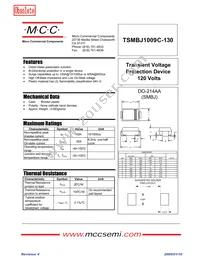 TSMBJ1009C-130 Datasheet Cover