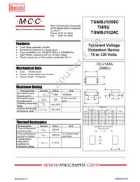 TSMBJ1022C-TP Datasheet Cover