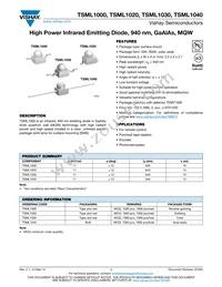 TSML1030 Datasheet Cover