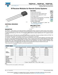 TSOP18138 Datasheet Cover