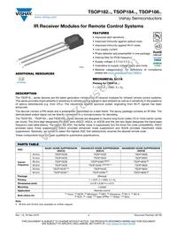 TSOP18436 Datasheet Cover