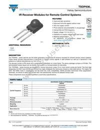 TSOP93656 Datasheet Cover