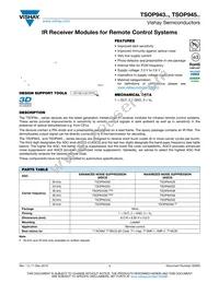 TSOP94556 Datasheet Cover