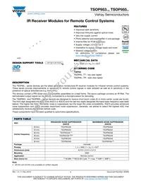 TSOP95338TR Datasheet Cover