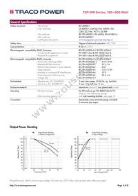 TSP 600-124 WR Datasheet Page 3