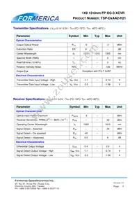 TSP-D1AA2-H21 Datasheet Page 3