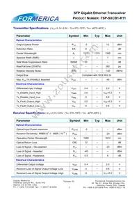 TSP-S1CB1-K11 Datasheet Page 3