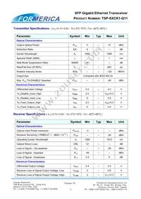 TSP-S1CK1-Q11 Datasheet Page 3