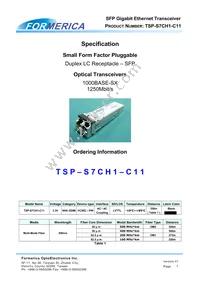 TSP-S7CH1-C11 Datasheet Cover