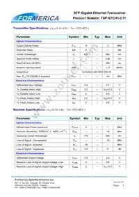 TSP-S7CH1-C11 Datasheet Page 3