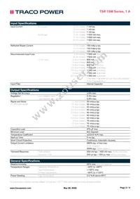 TSR 1-2490SM Datasheet Page 2