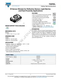 TSSP6038TT Datasheet Cover