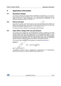 TSU101ICT Datasheet Page 17