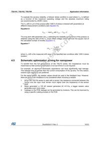 TSU101ICT Datasheet Page 19