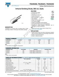 TSUS5400 Datasheet Cover