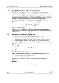 TSX712IYST Datasheet Page 18