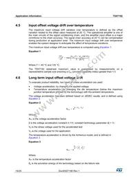 TSX7192IYST Datasheet Page 16