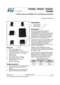 TSX923IST Datasheet Cover
