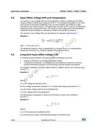 TSX923IST Datasheet Page 18
