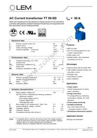 TT 50-SD Datasheet Cover