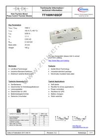 TT160N16SOFHPSA1 Datasheet Cover