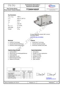 TT280N16SOFHPSA1 Datasheet Cover