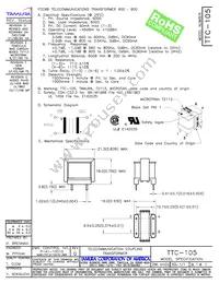 TTC-105 Datasheet Cover