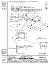 TTC-143-LB Datasheet Cover