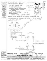 TTC-167 Datasheet Cover