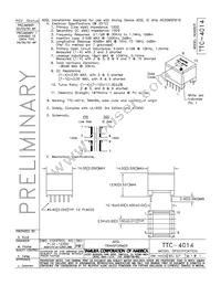 TTC-4014 Datasheet Cover