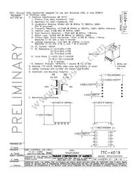 TTC-4019 Datasheet Cover