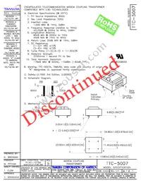 TTC-5007 Datasheet Cover