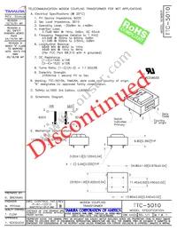 TTC-5010 Datasheet Cover