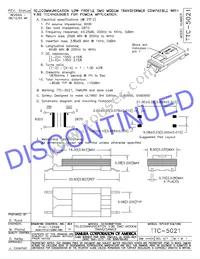 TTC-5021 Datasheet Cover