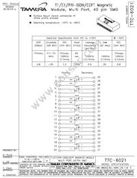 TTC-6021 Datasheet Cover