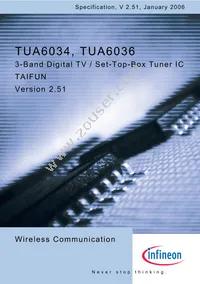 TUA 6036 T Datasheet Cover
