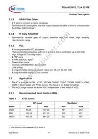 TUA 6039F-2 Datasheet Page 11