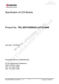 TVL-55731GD032J-LW-G-AAN Datasheet Page 2