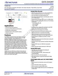 TW8810-PC2-GR Datasheet Cover