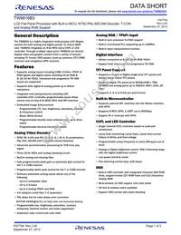 TW8816-BA3-GRS Datasheet Cover