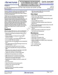 TW9919-PE1-GR Datasheet Cover