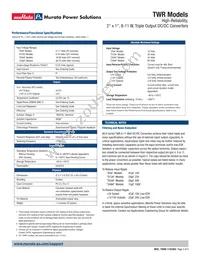 TWR-5/1000-12/210-D12A-C Datasheet Page 3