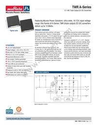 TWR-5/1500-12/250-D48A-C Datasheet Cover