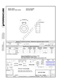 TX13/7.1/4.8-3C90 Datasheet Cover